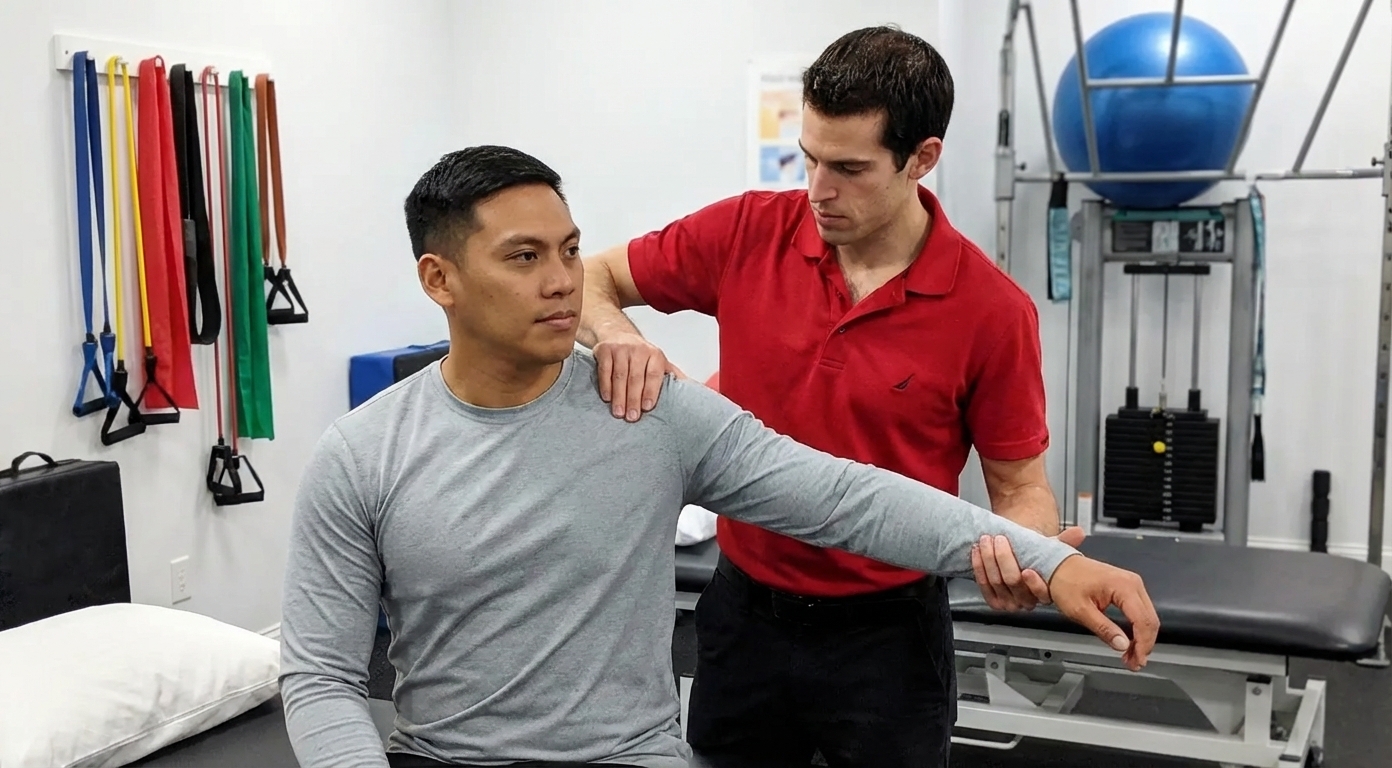 Patient receiving specialized treatment at a performance physical therapy clinic in Forest